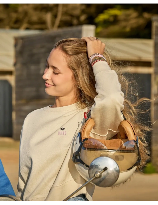 Sweat col rond femme Floral Spirit – 100% coton bio – DARÜ