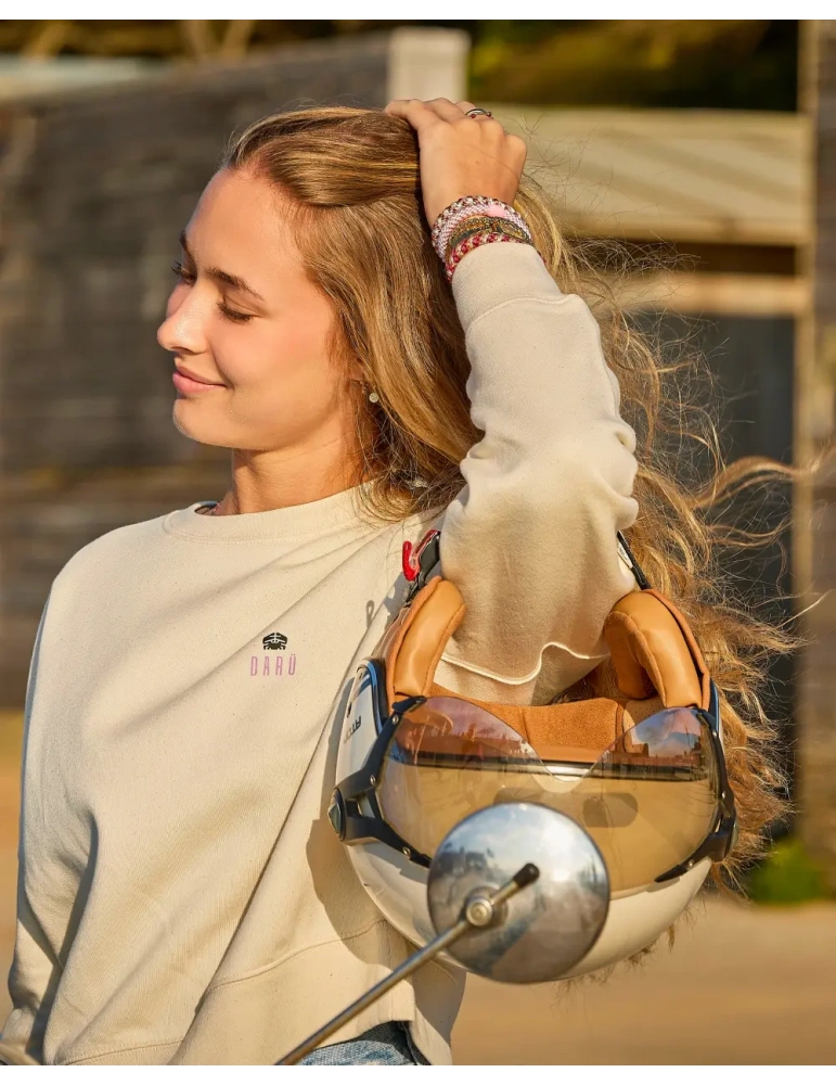 Sweat col rond femme Floral Spirit – 100% coton bio – DARÜ