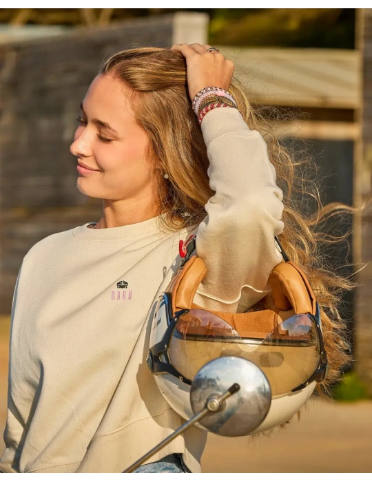 Sweat col rond femme Floral Spirit – 100% coton bio – DARÜ