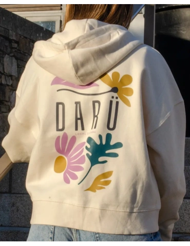 Hoodie zippé femme Floral Spirit – DARÜ Local Clothing 2