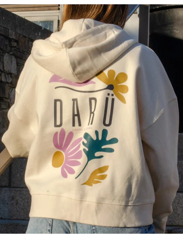 Hoodie zippé femme Floral Spirit – DARÜ Local Clothing