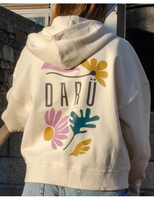 Hoodie zippé femme Floral Spirit – DARÜ Local Clothing