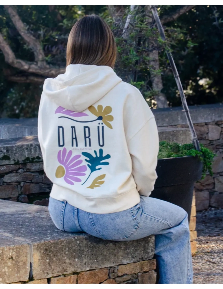 Hoodie zippé femme Floral Spirit – DARÜ Local Clothing