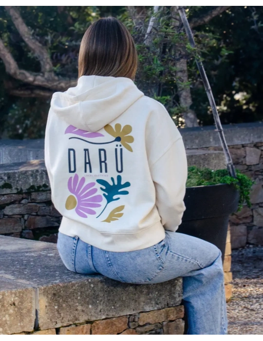 Hoodie zippé femme Floral Spirit – DARÜ Local Clothing