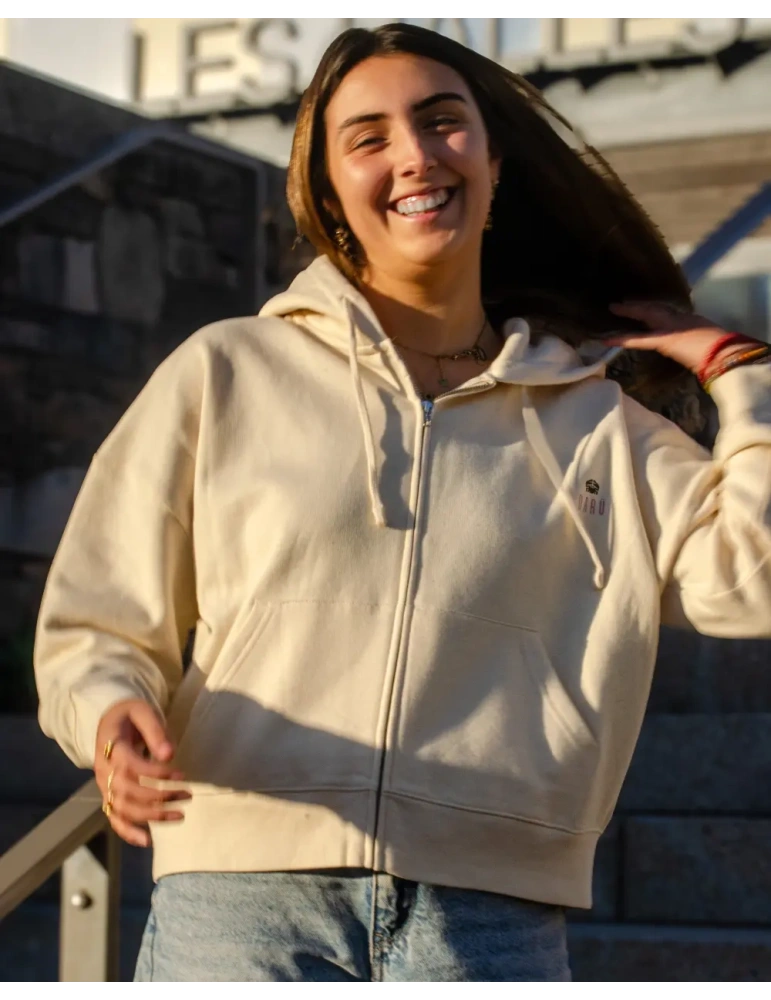 Hoodie zippé femme Floral Spirit – DARÜ Local Clothing