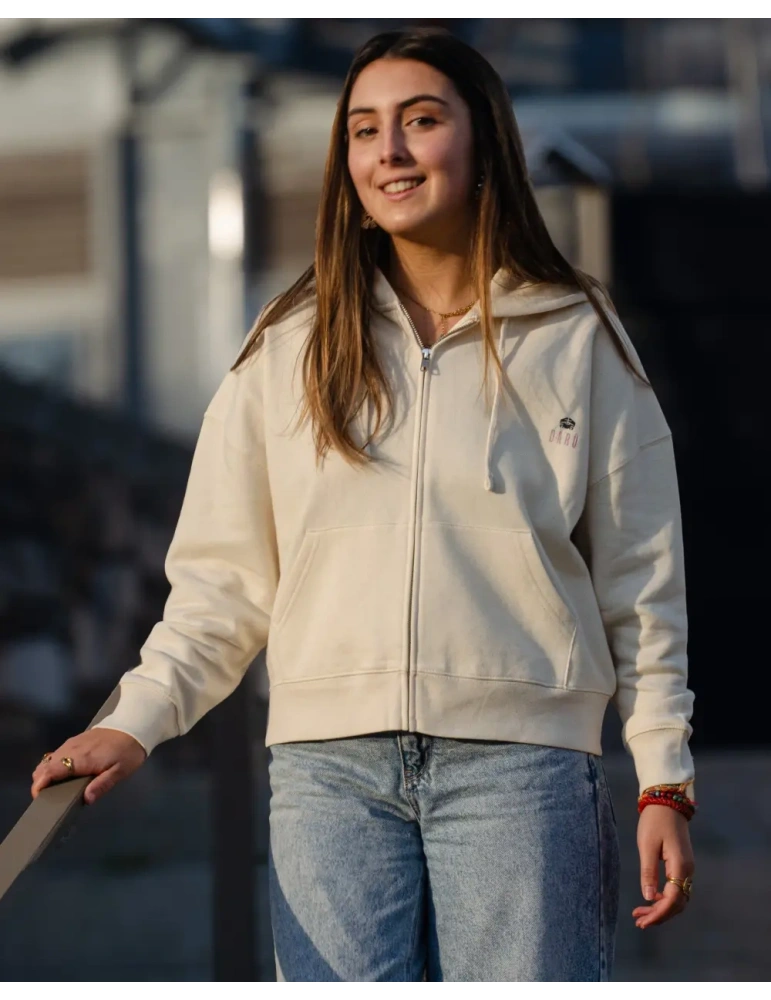 Hoodie zippé femme Floral Spirit – DARÜ Local Clothing