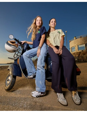 Tee-shirt oversize coton bio – Motif algues – DARÜ